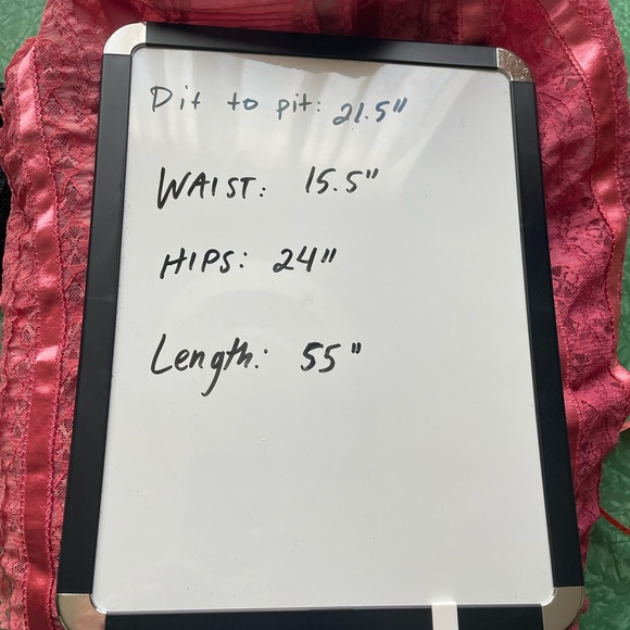 M/L Pink 1960s Mexican Wedding Dress - Picture 2 of 8